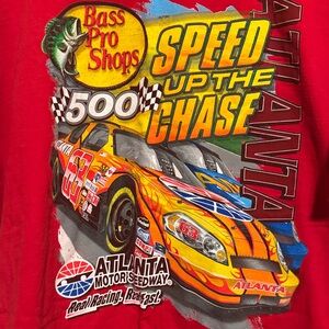 Bass Pro Shops Red Speed Up the Chase T-Shirt size 2xl